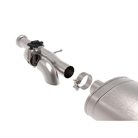 Gemini XV 3" 304 Stainless Steel Cat-Back Exhaust System with Cut-Out, Black