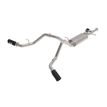 Gemini XV 3" 304 Stainless Steel Cat-Back Exhaust System with Cut-Out, Black