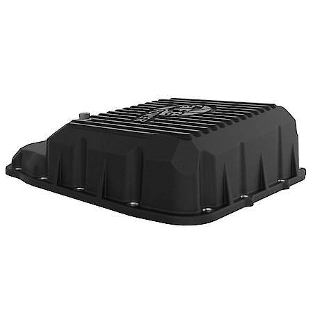 POWER Transmission Pan, Black with Machined Fins