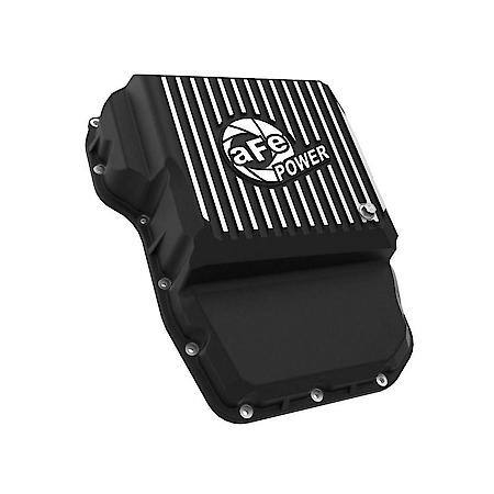 POWER Transmission Pan, Black with Machined Fins