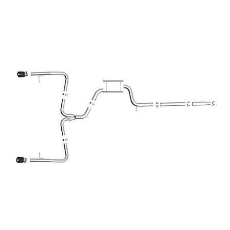 MACH Force-Xp 3" to 2-1/2" Stainless Steel Cat-Back Exhaust System, Black