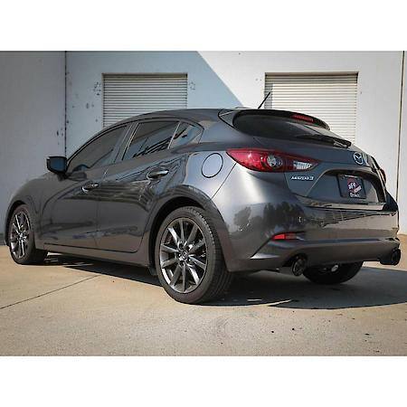 Takeda 2-1/2" 304 Stainless Steel Cat-Back Exhaust System with Carbon Fiber Tips