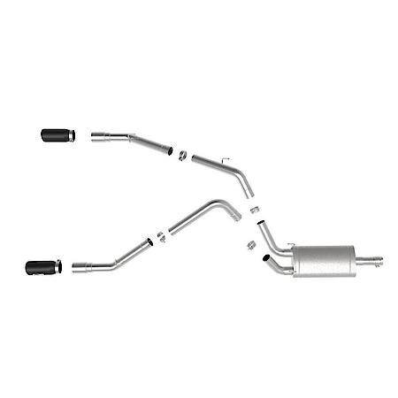 Apollo GT Series 3" 409 Stainless Steel Cat-Back Exhaust System with Black Tip