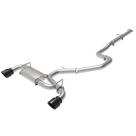 Takeda-ST 3" 304 Stainless Steel Cat-Back Exhaust System with Black Tips