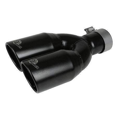 Vulcan Series 2-1/2" 304 Stainless Steel Axle-Back Exhaust System, Black