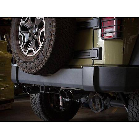 Vulcan Series 2-1/2" 304 Stainless Steel Axle-Back Exhaust System, Black