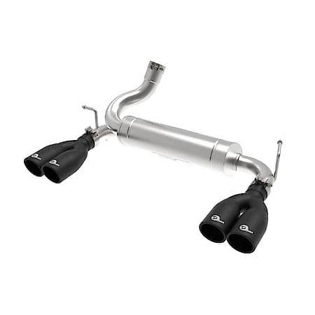 Vulcan Series 2-1/2" 304 Stainless Steel Axle-Back Exhaust System, Black