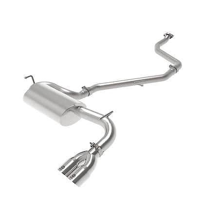 Takeda 2" to 2-1/2" 304 Stainless Steel Cat-Back Exhaust System with Polish Tip