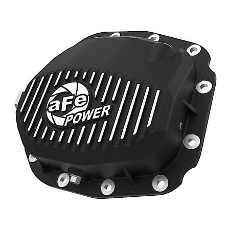 Pro Series Rear Differential Cover Black with Machined Fins (Super 8.8 axle)