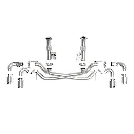 MACH Force-Xp 304 Stainless Steel Cat-Back Exhaust without Muffler Polished (with NPP)