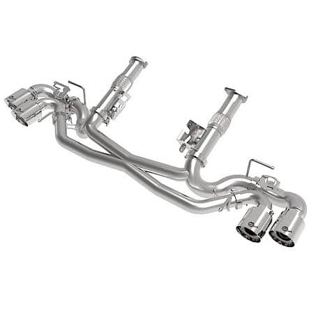 MACH Force-Xp 304 Stainless Steel Cat-Back Exhaust without Muffler Polished (with NPP)