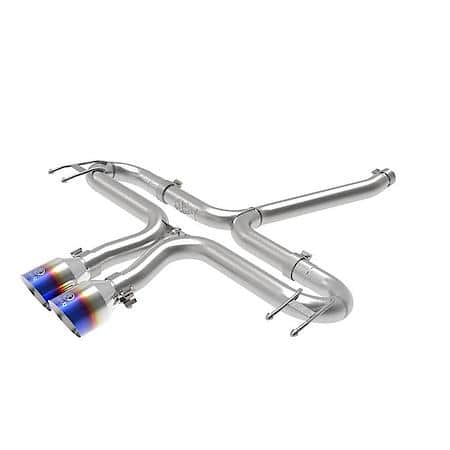 Takeda 2-1/2" 304 Stainless Steel Axle-Back Exhaust System with Blue Flame Tips
