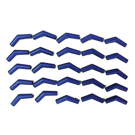 Blue Silicone Plug Boot 135 Degree