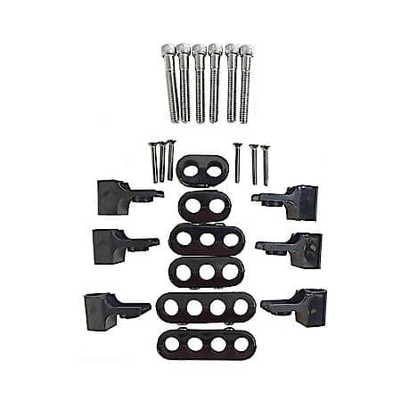 10.4 Horizontal Wire Loom Kit, Black