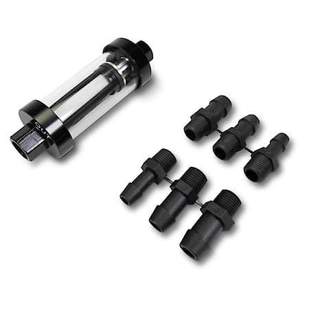 Clear View Fuel Filter - Universal Fit, Includes 100-micron filter element