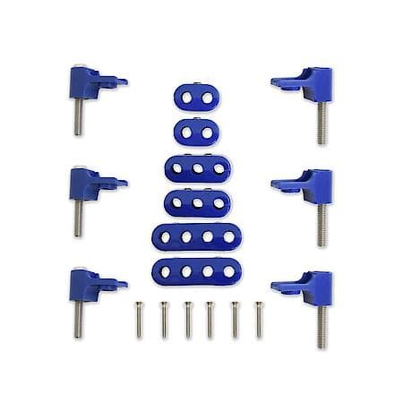 7-8mm Horizontal Wire Loom Kit, Blue