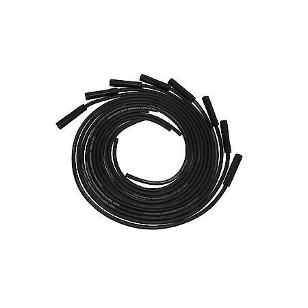 8.5mm Universal Black Ignition Wires with Straight Plug Boots