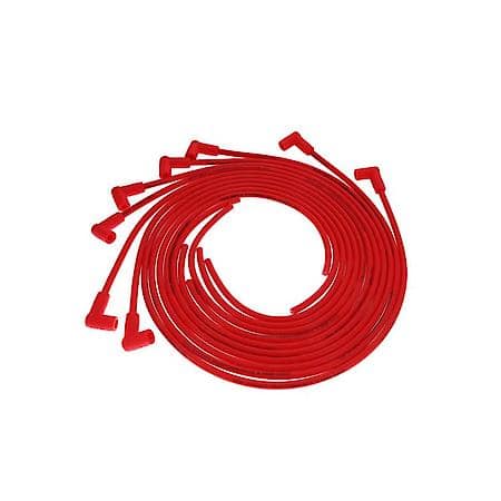 8.5mm Universal Red Ignition Wires with 90 Degree Plug Boots