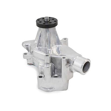 Chevrolet Small Block Long Neck Polished Aluminum High Flow Mechanical Water Pump