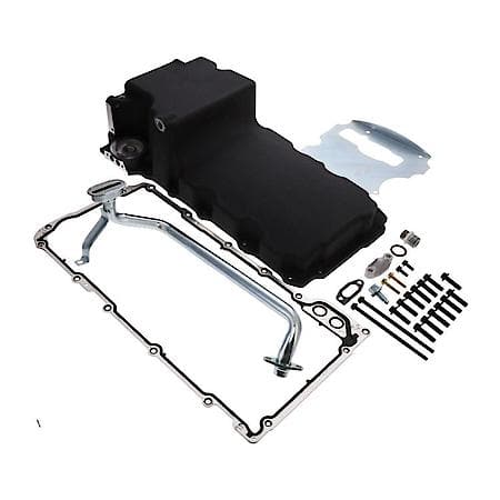 GM LSX Rear Sump 5.5-Quart Black Cast Aluminum Retro Fit Oil Pan