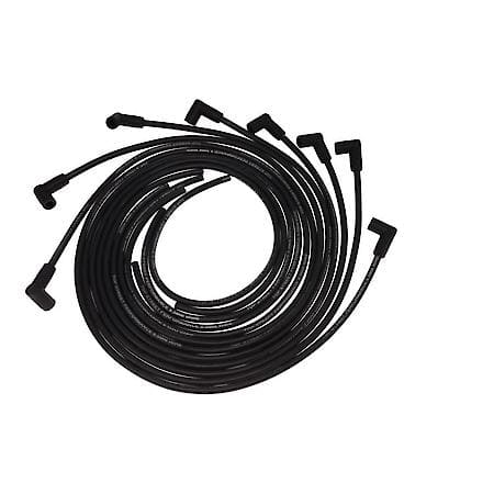 8.5mm Universal Black Ignition Wires with 90 Degree Plug Boots
