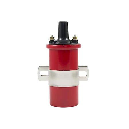 Red Oil-Filled Female Socket Canister Style 45,000 Volt Ignition Coil