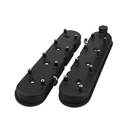 GM LS V8 (4.8L-7.0L) Black Cast Aluminum Valve Covers with Coil Bracket Mounts