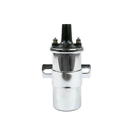Chrome Oil-Filled Female Socket Canister Style 45,000 Volt Ignition Coil