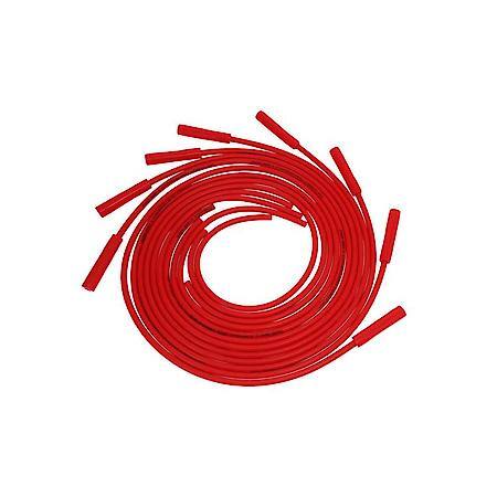 8.5mm Universal Red Ignition Wires with Straight Plug Boots