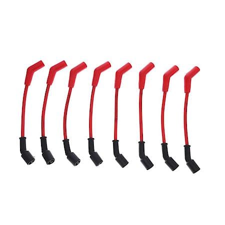 8.5mm Universal LS Red Ignition Wires with 135 Degree Plug Boots