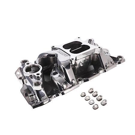 Chevy Small Block 1957-1995 Dual Plane Air Gap Polished Aluminum Intake Manifold