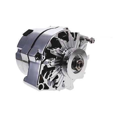 Alternator: 10SI Style 110 Amp with V-Belt Pulley, Chrome
