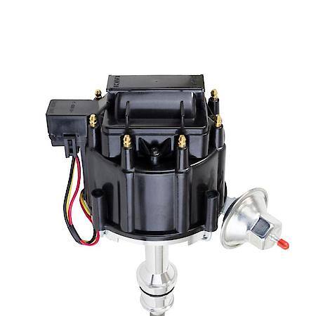 Ford Small Block 351W V8 HEI Distributor with Black Cap