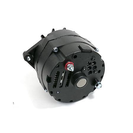 Alternator: 10SI Style 110 Amps with V-Belt Pulley, Black