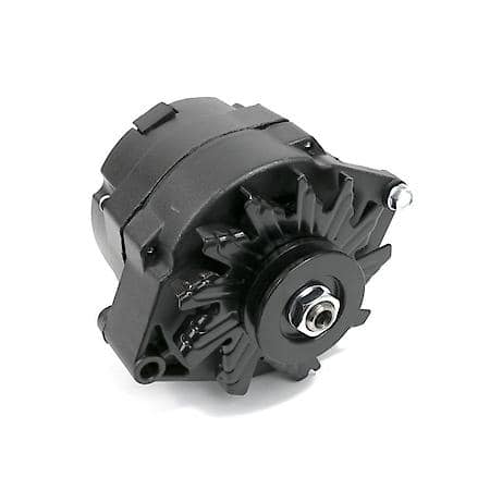 Alternator: 10SI Style 110 Amps with V-Belt Pulley, Black