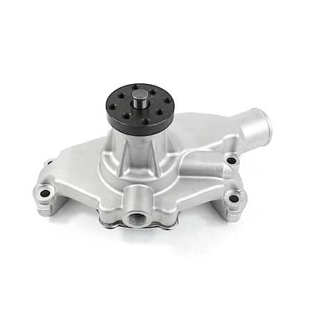 Chevrolet Small Block Short Neck Satin Aluminum High Flow Mechanical Water Pump