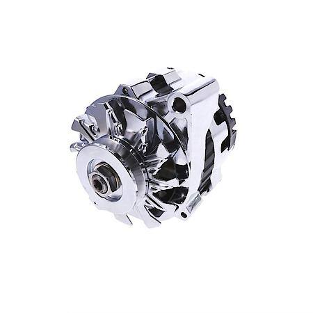 Alternator: CS130 Style 220 Amp with V-Belt Pulley, Chrome