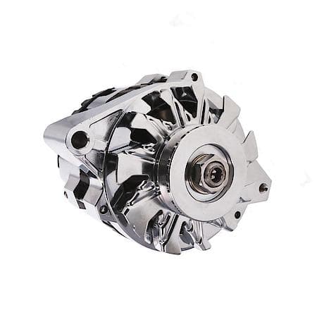 Alternator: CS130 Style 220 Amp with V-Belt Pulley, Chrome