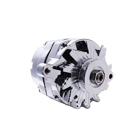 Alternator: 1G Style 110 Amp with V-Belt Pulley, Chrome