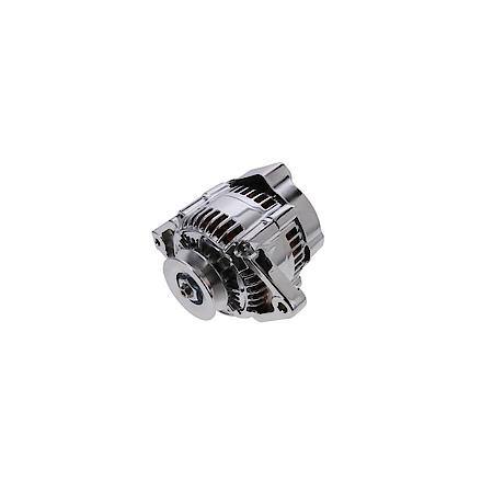 Alternator: 90 Amp with V-Belt Pulley, Chrome
