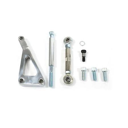 Chevy Small Block Long Water Pump Polished Aluminum 10SI Alternator Bracket