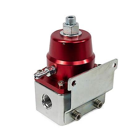 Red Anodized Aluminum 40-75 PSI Fuel Pressure Bypass Regulator