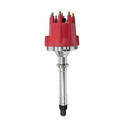 Chevy Small Block (262-400)/Big Block (396-454) V8 Pro Billet Distributor with Red Cap