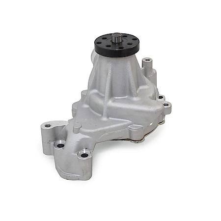 Chevrolet Small Block Long Neck Satin Aluminum High Flow Mechanical Water Pump