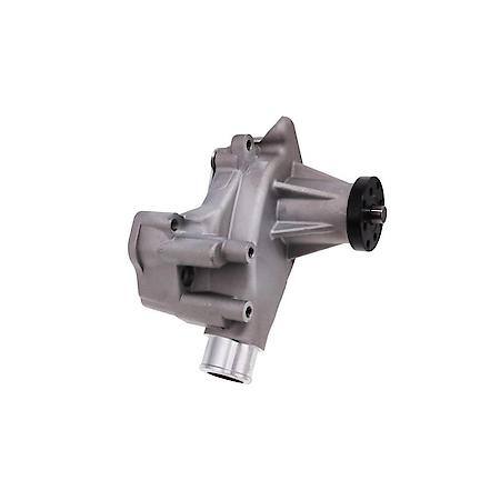 Chevrolet Small Block Long Neck Satin Aluminum High Flow Mechanical Water Pump