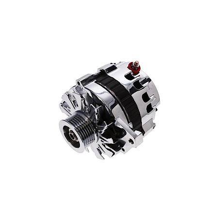 Alternator: CS130 Style 160 Amp with Serpentine Pulley, Chrome