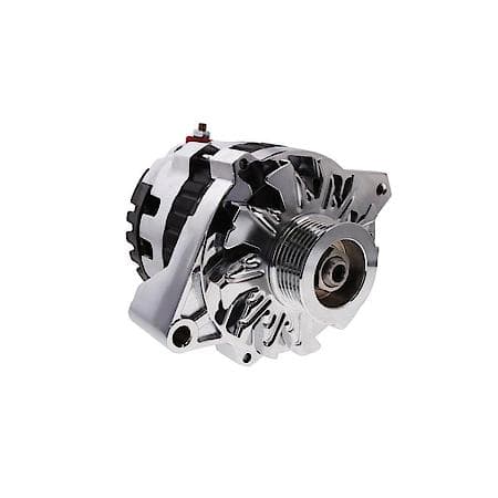 Alternator: CS130 Style 160 Amp with Serpentine Pulley, Chrome