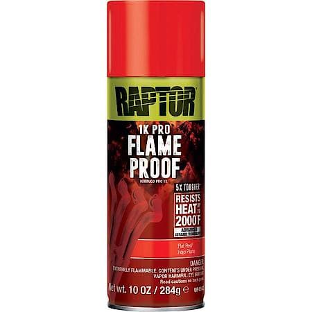 Flameproof Flat Red Paint; 10 oz.; Easy to use and fast drying