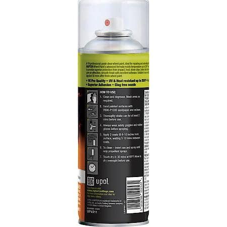 Wheel Paint Gloss Clear; 10 oz.; Easy to use and fast drying