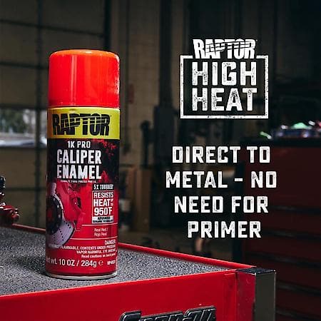Caliper Enamel Real Red Paint; 10 oz.; Easy to use and fast drying